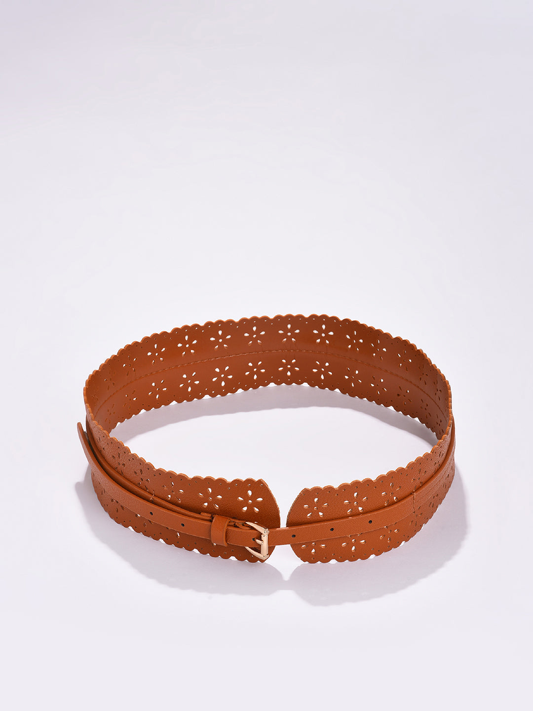 Brown Printed Belt