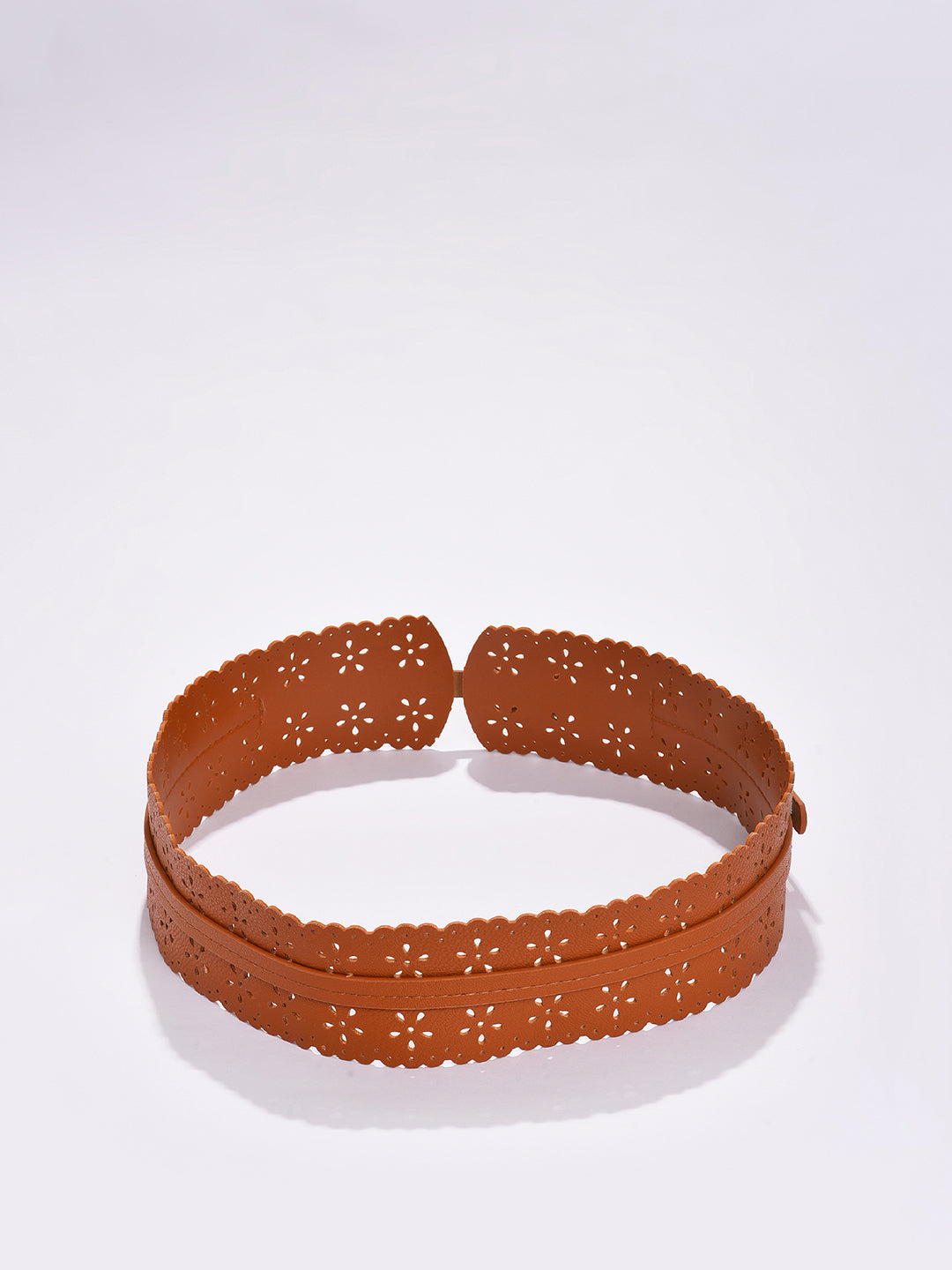 WOMEN BROWN PRINTED BELT