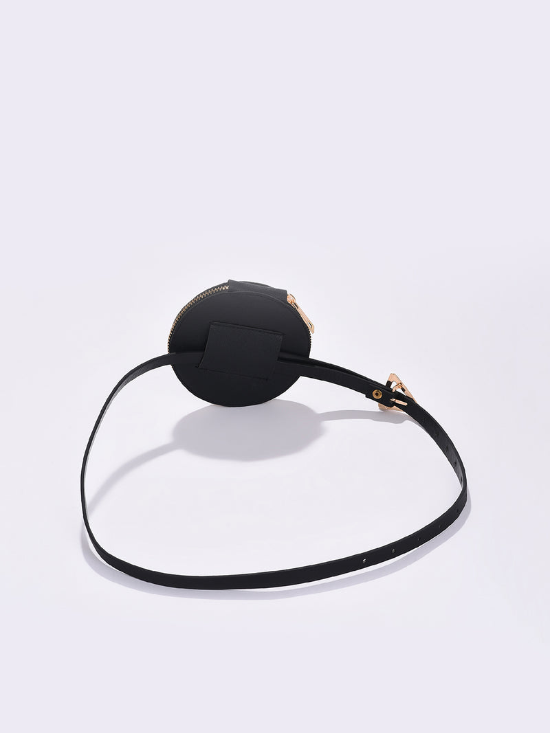 Onyx Black Waist Wrapper Bag