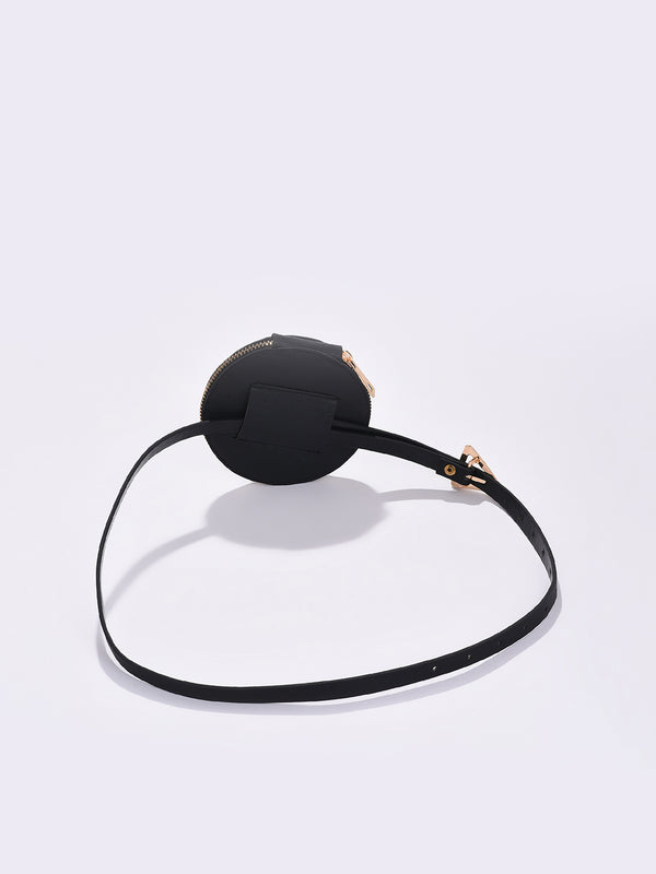 Onyx Black Waist Wrapper Bag