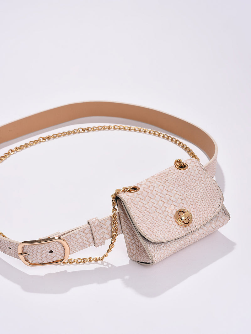 Creamy Comfort Beige Waistã¢ Pouch