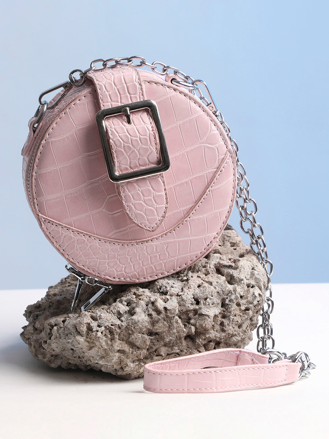 Rose Pink Cross Body Bag
