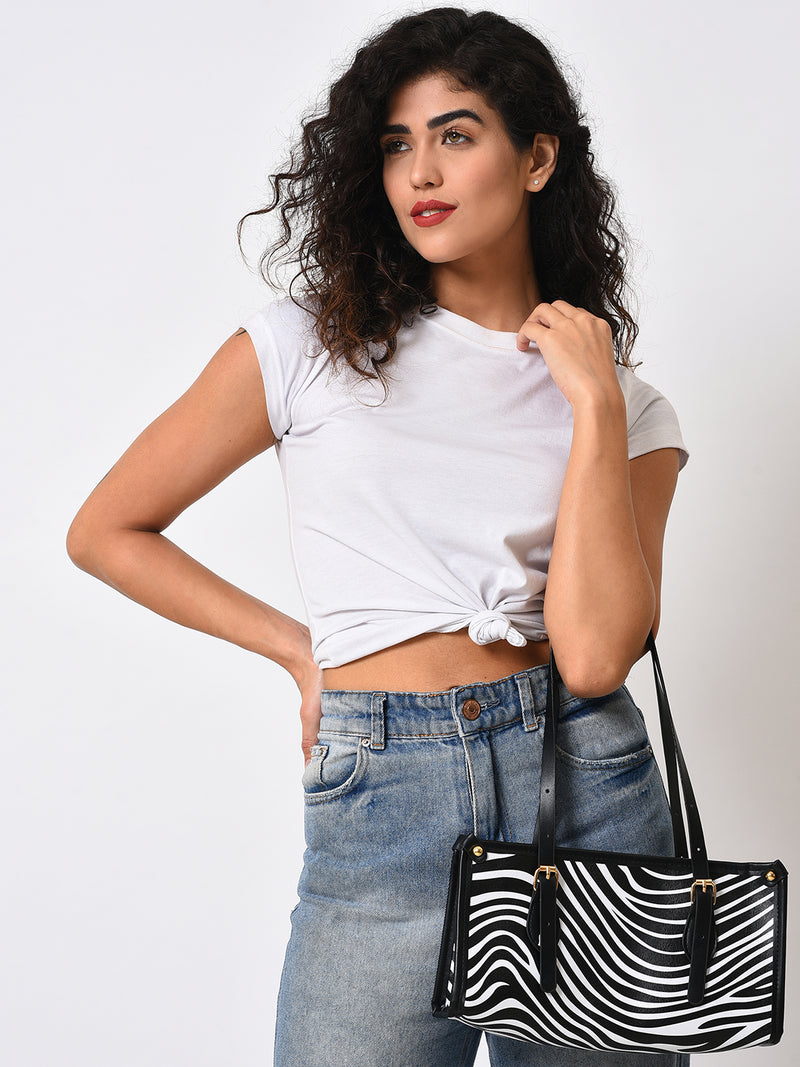 Zebra Black & White Handbag