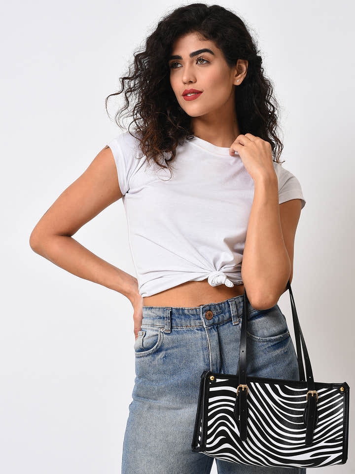 Zebra Black & White Handbag