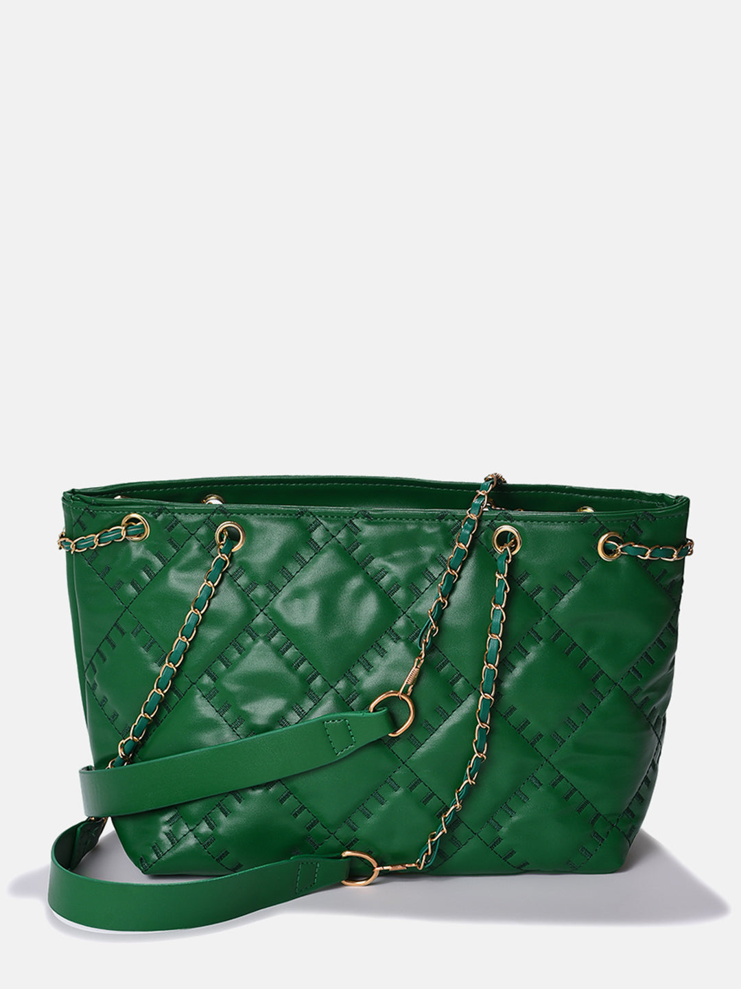 Timeless Texture Green Tote