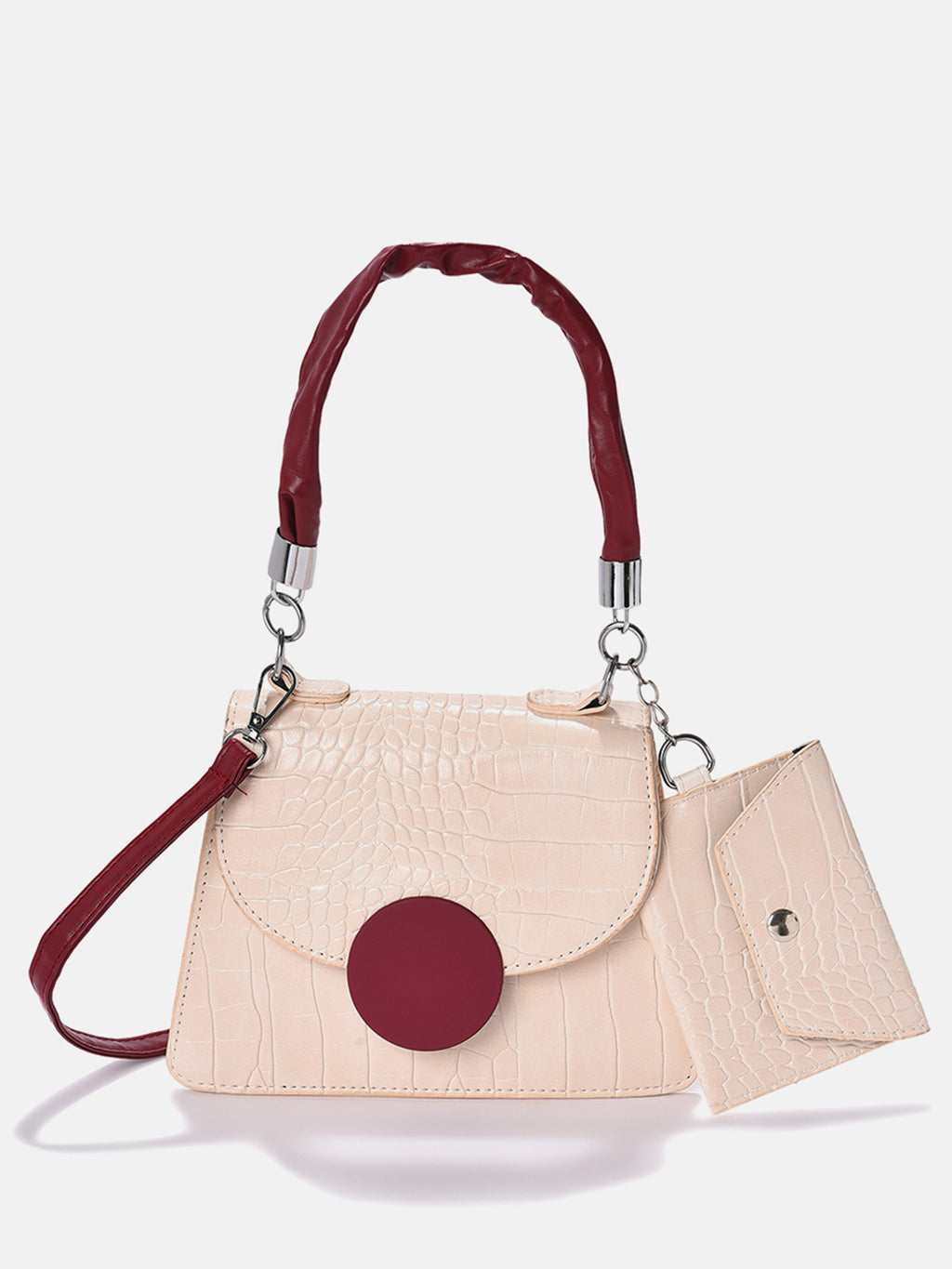 Snowy Textured White Mini Bag