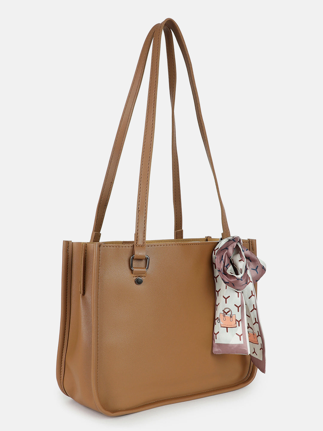 Tan Trendsetter Beige Handbag