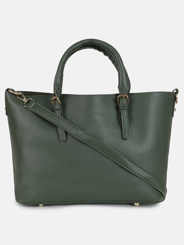 Daphne Green HandBag With Pouch Set