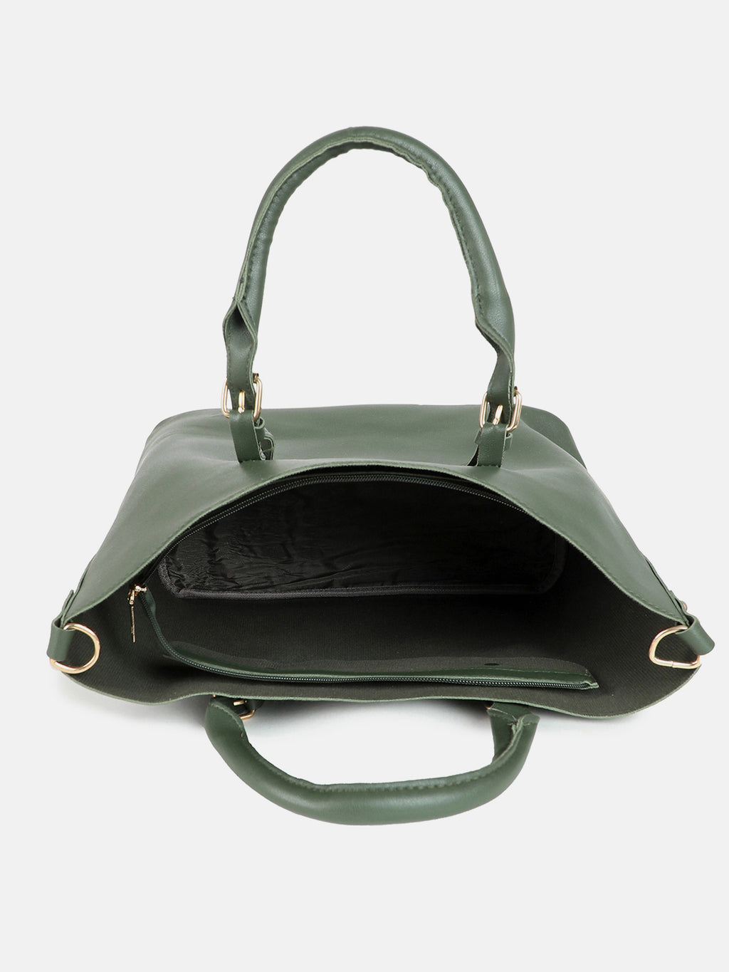 Daphne Green HandBag With Pouch Set