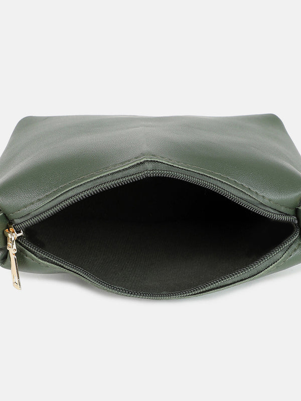 Daphne Green HandBag With Pouch Set
