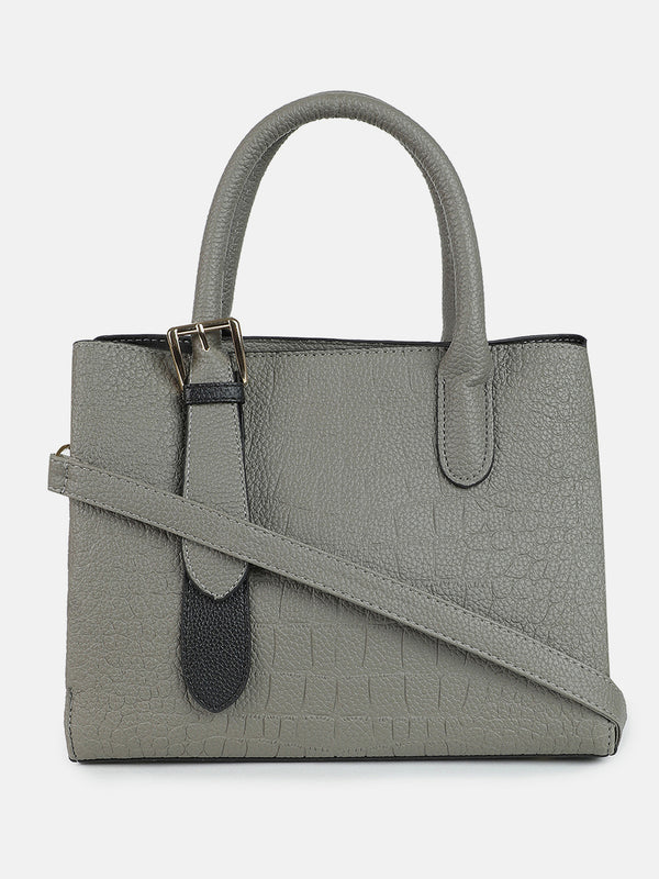 Stormy Structure Grey Tote Bag