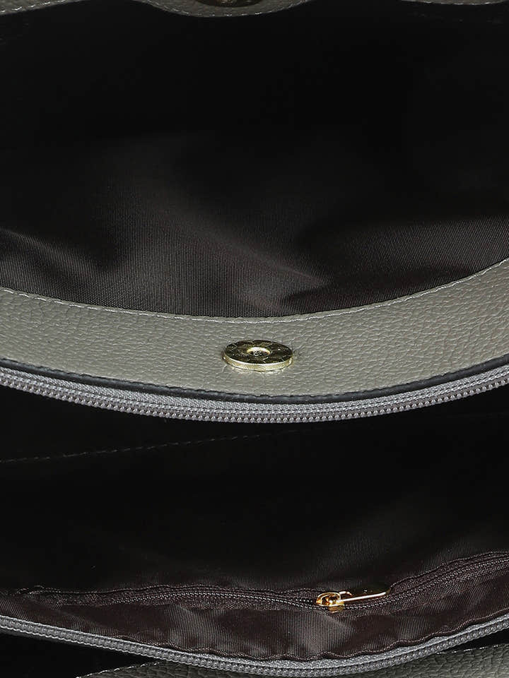 Stormy Structure Grey Tote Bag