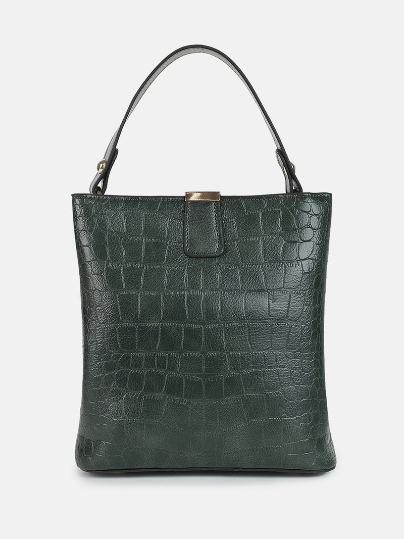 Ensemble Enhancer Olive Green Hand Bag