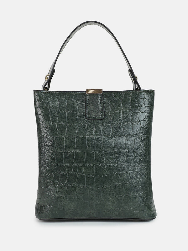 Ensemble Enhancer Olive Green Hand Bag