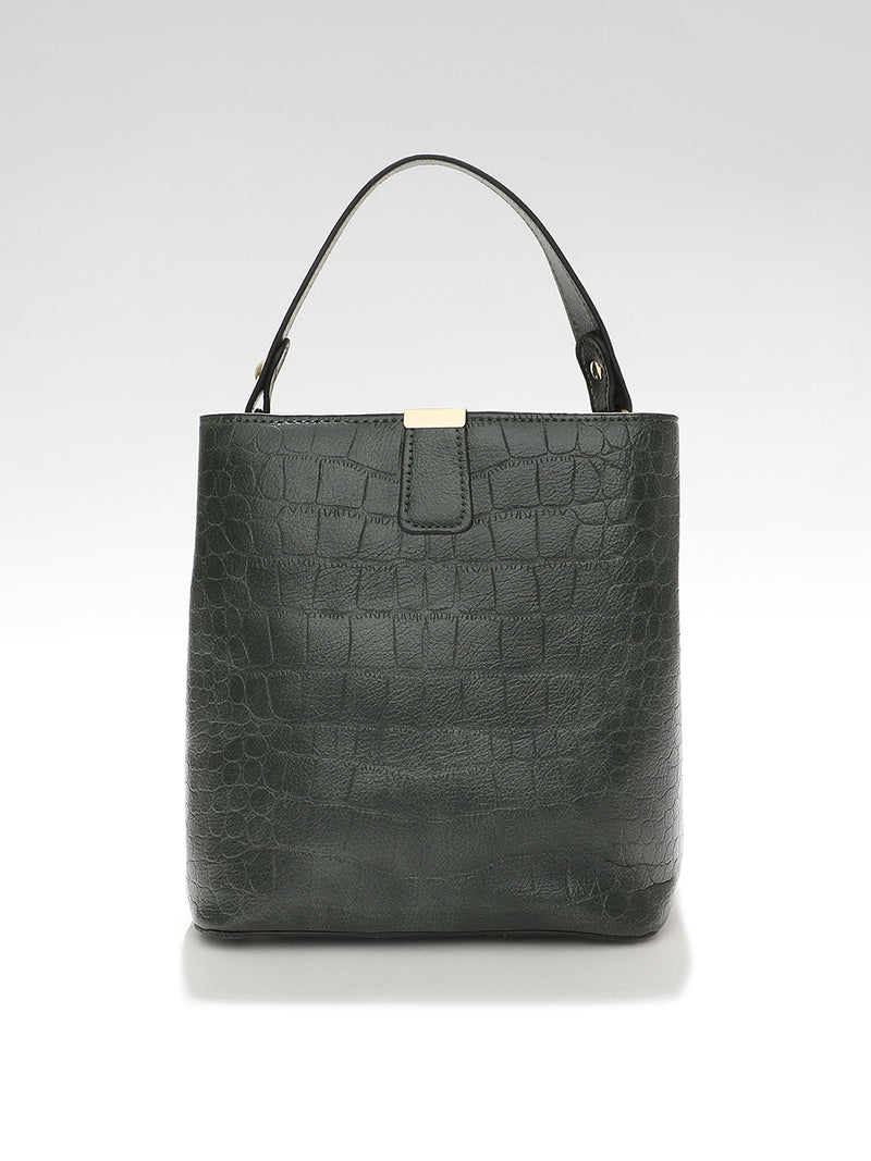 Ensemble Enhancer Olive Green Hand Bag