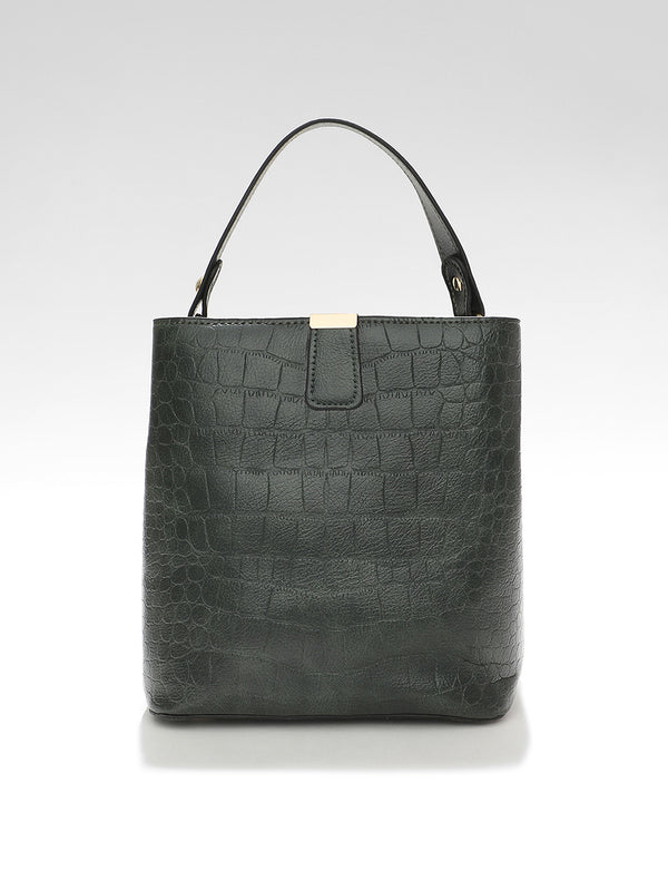 Ensemble Enhancer Olive Green Hand Bag