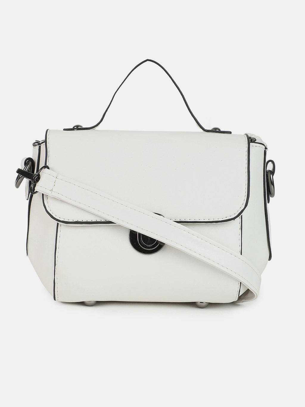 Classy Companion White Cross Body Bag
