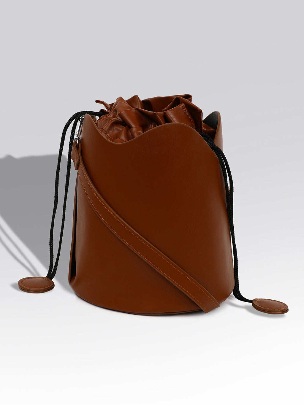 Cocoa Brown Bucket Bag