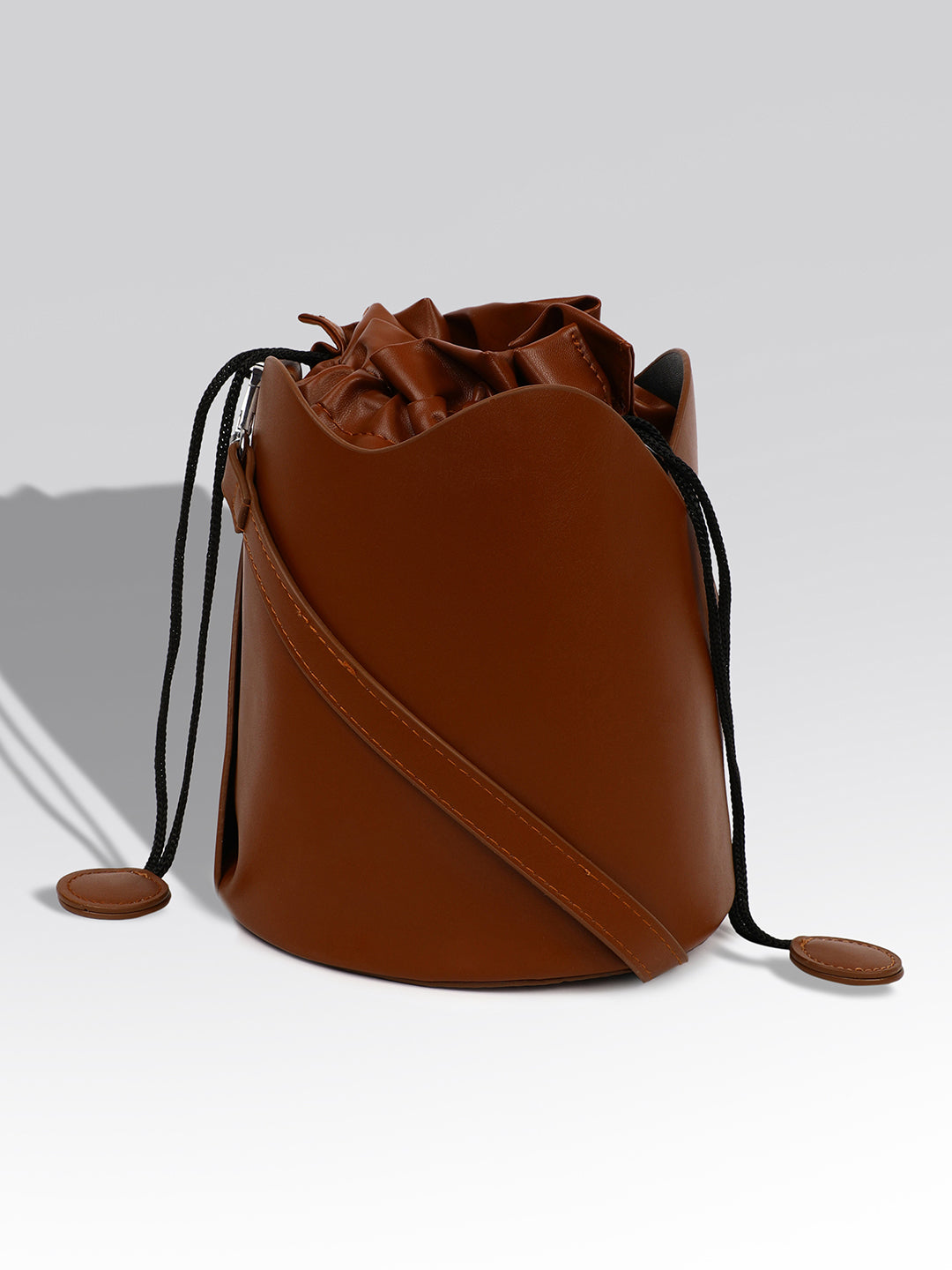 Cocoa Brown Bucket Bag