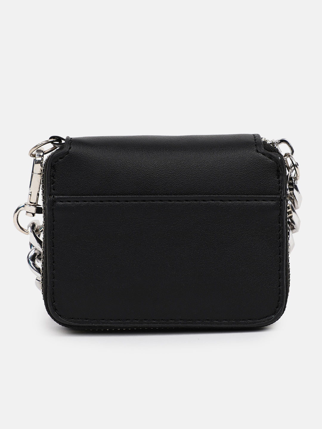 Sleek Square Black Cross Body Bag