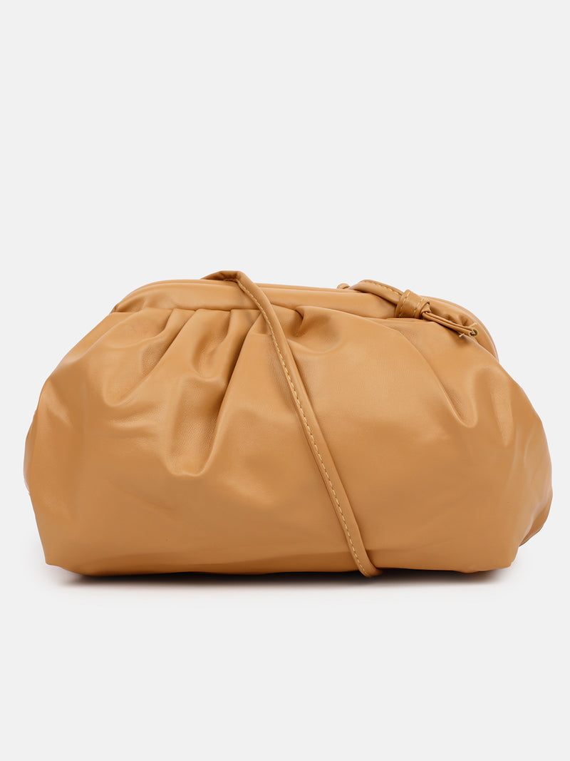 Warm-Hued Tan Brown Cross Body Bag