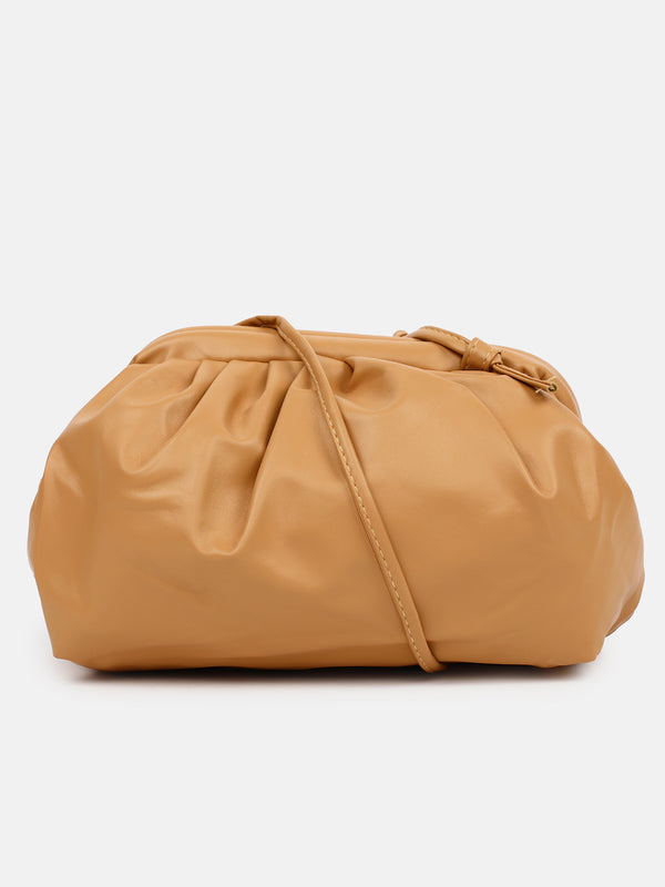 Warm-Hued Tan Brown Cross Body Bag