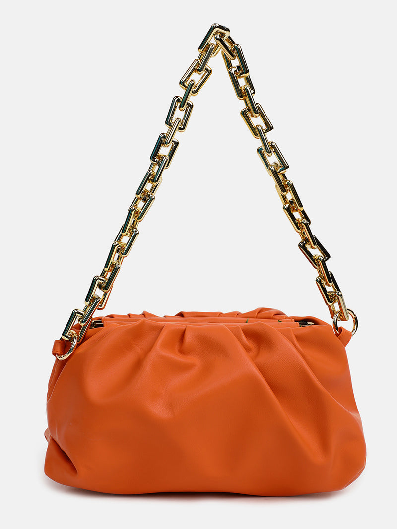 Cassandra Orange Handbag