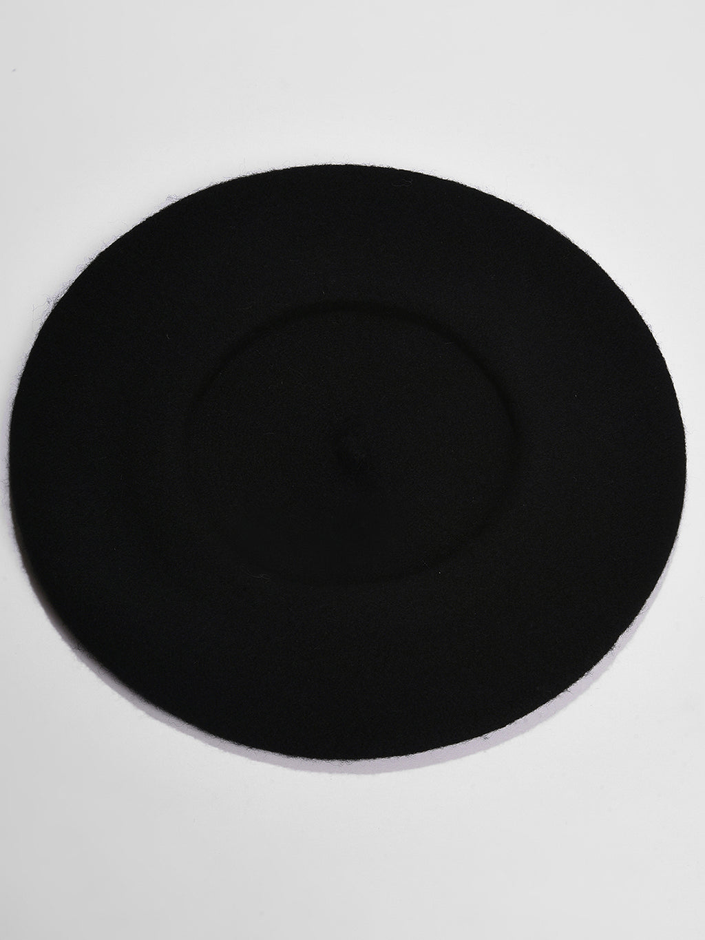 WOMEN BLACK SOLID VINTAGE FRENCH BERET HAT