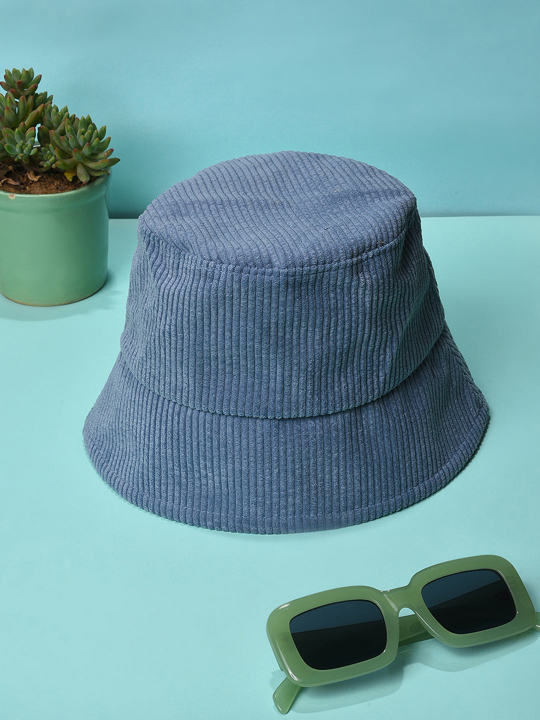 Blue Striped Bucket Hat