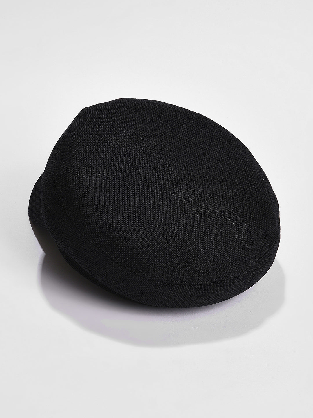 Black Solid Bakerboy Hat