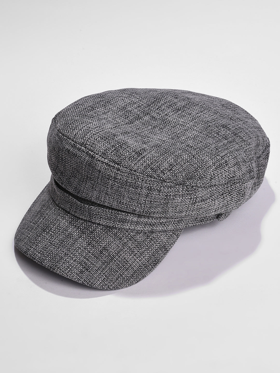 Grey Solid Bakerboy Hat