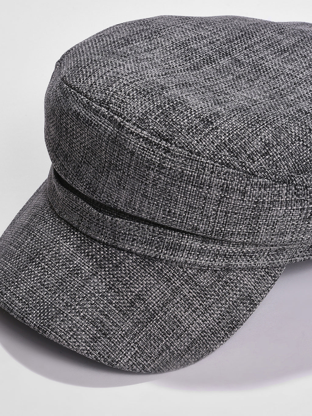 WOMEN GREY SOLID BAKERBOY HAT