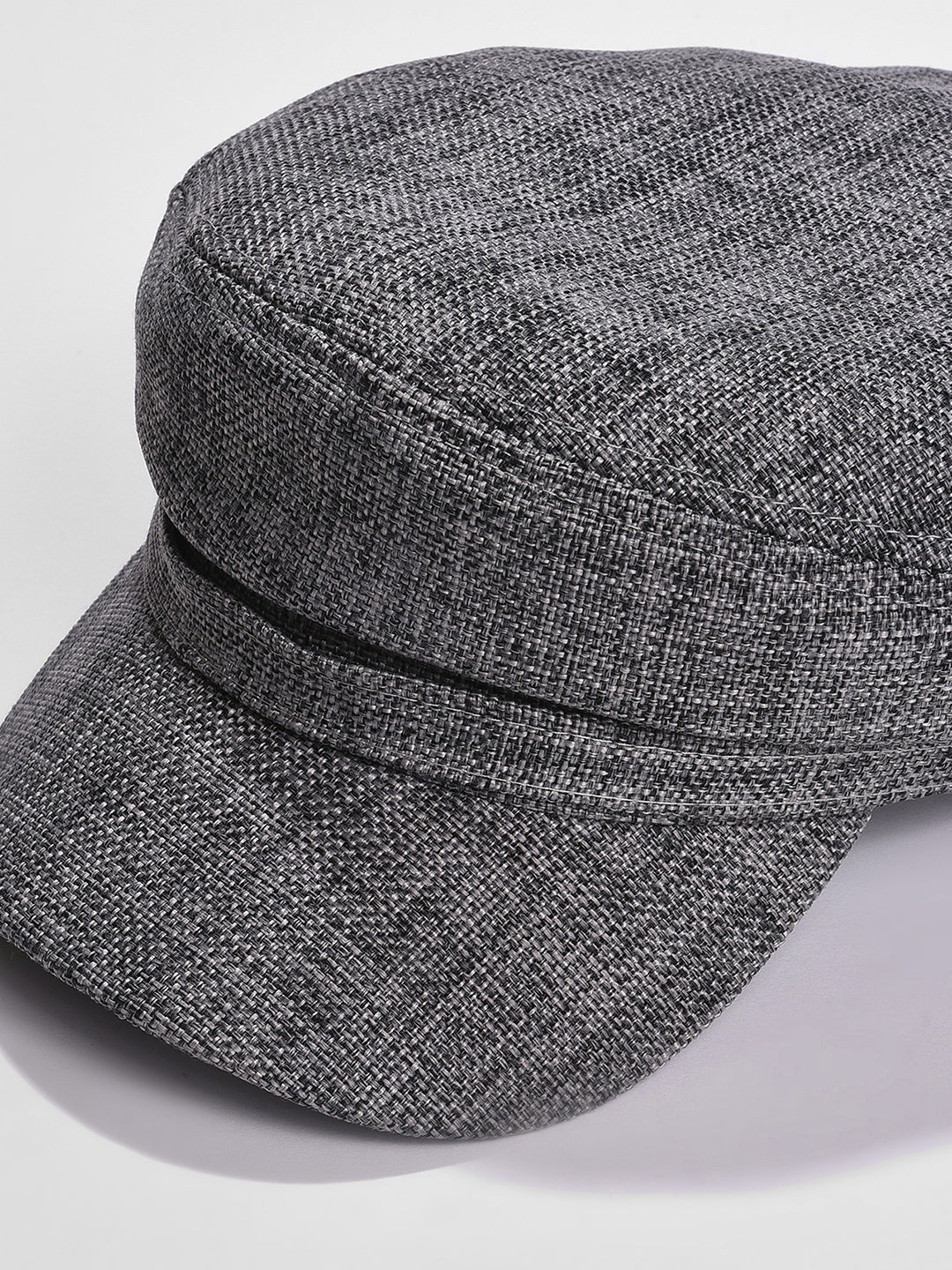 WOMEN GREY SOLID BAKERBOY HAT