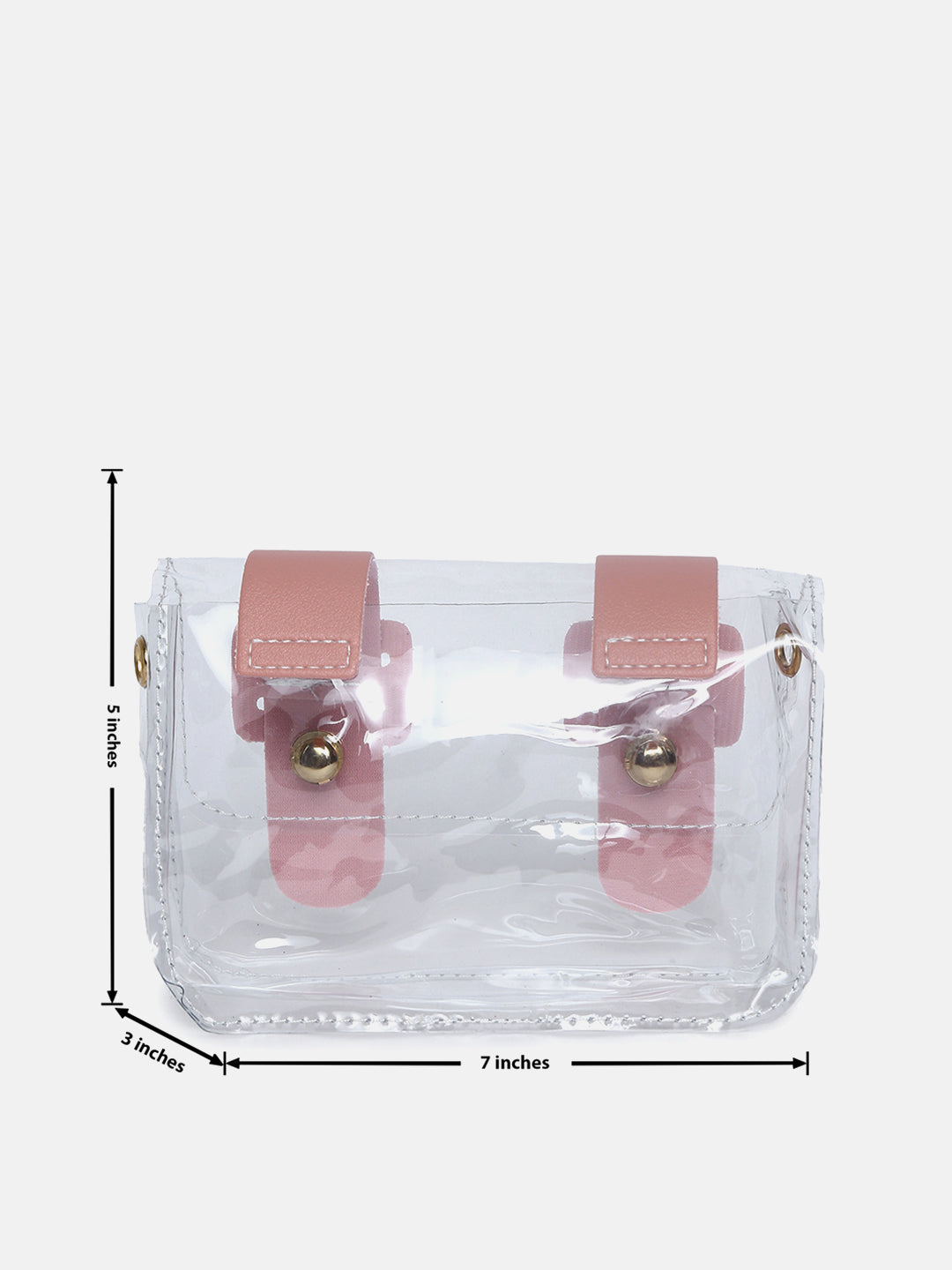 Pink Buckle Cross Body Bag