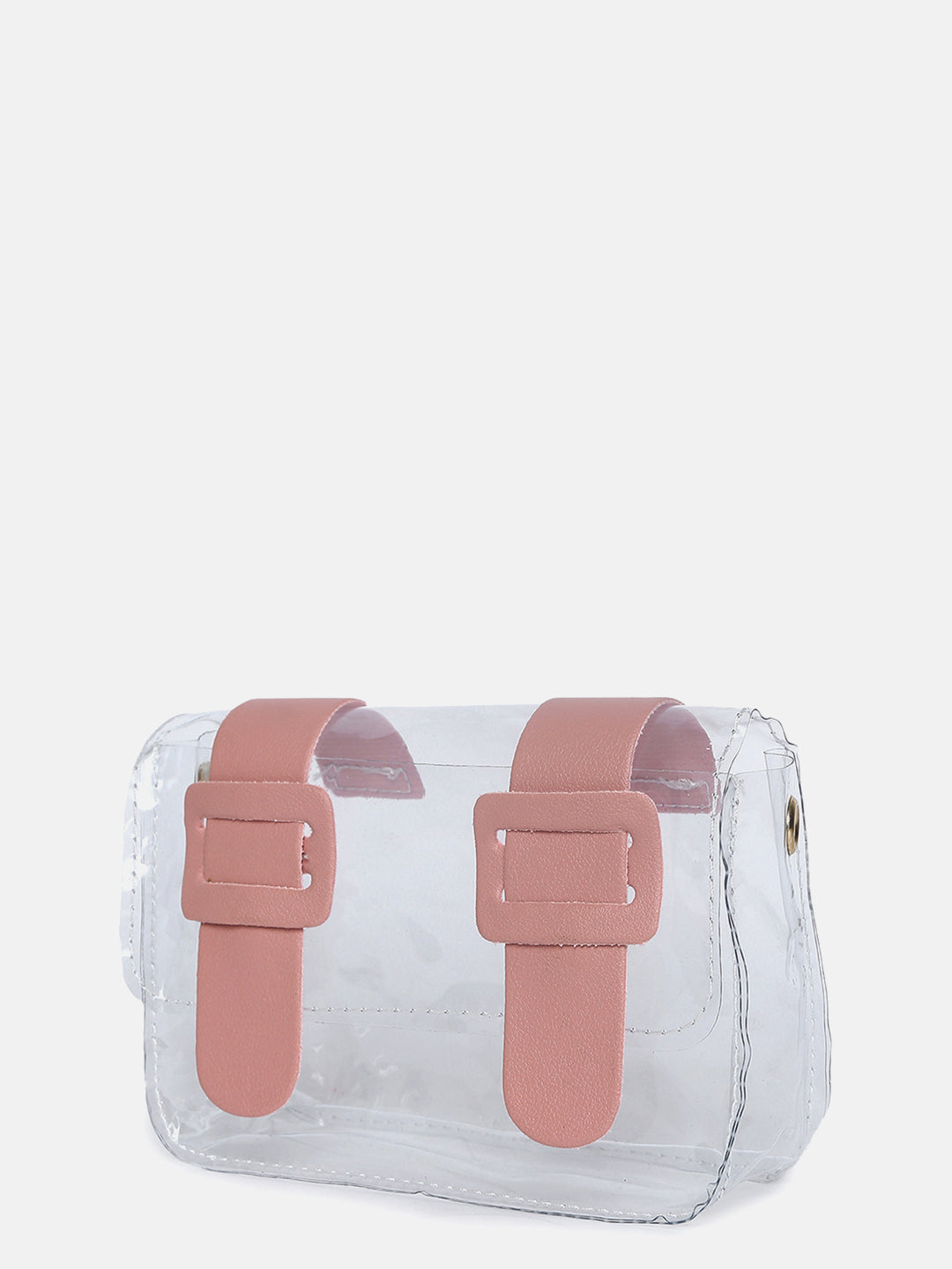 Pink Buckle Cross Body Bag