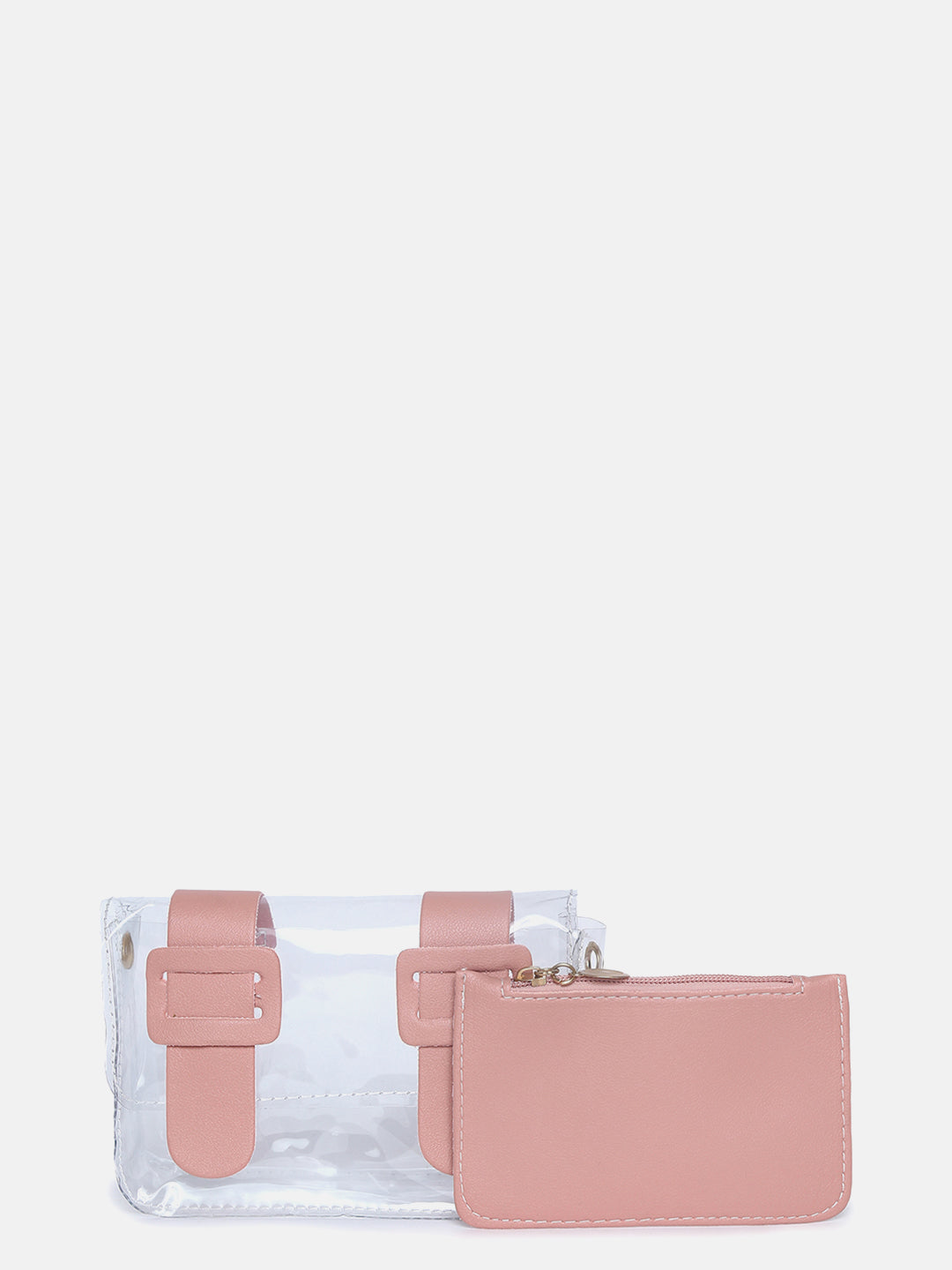 Pink Buckle Cross Body Bag