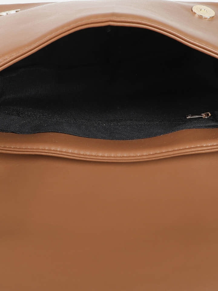 Cocoa Brown Cross Body Bag
