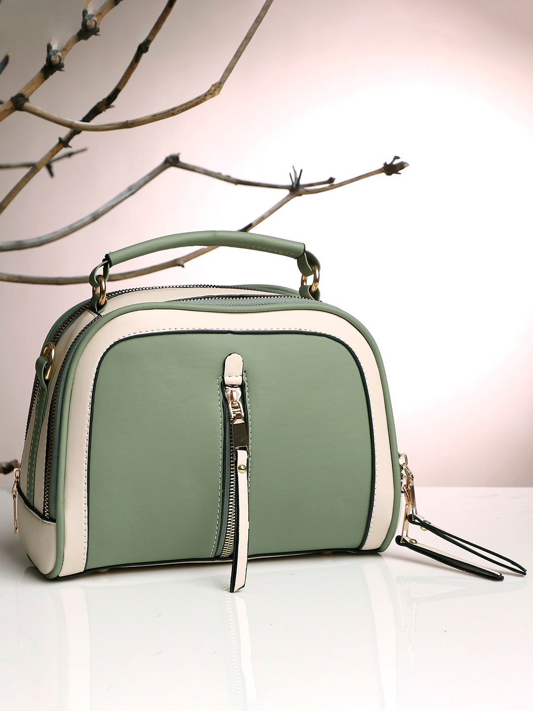 Isabella Olive Green Hand Bag