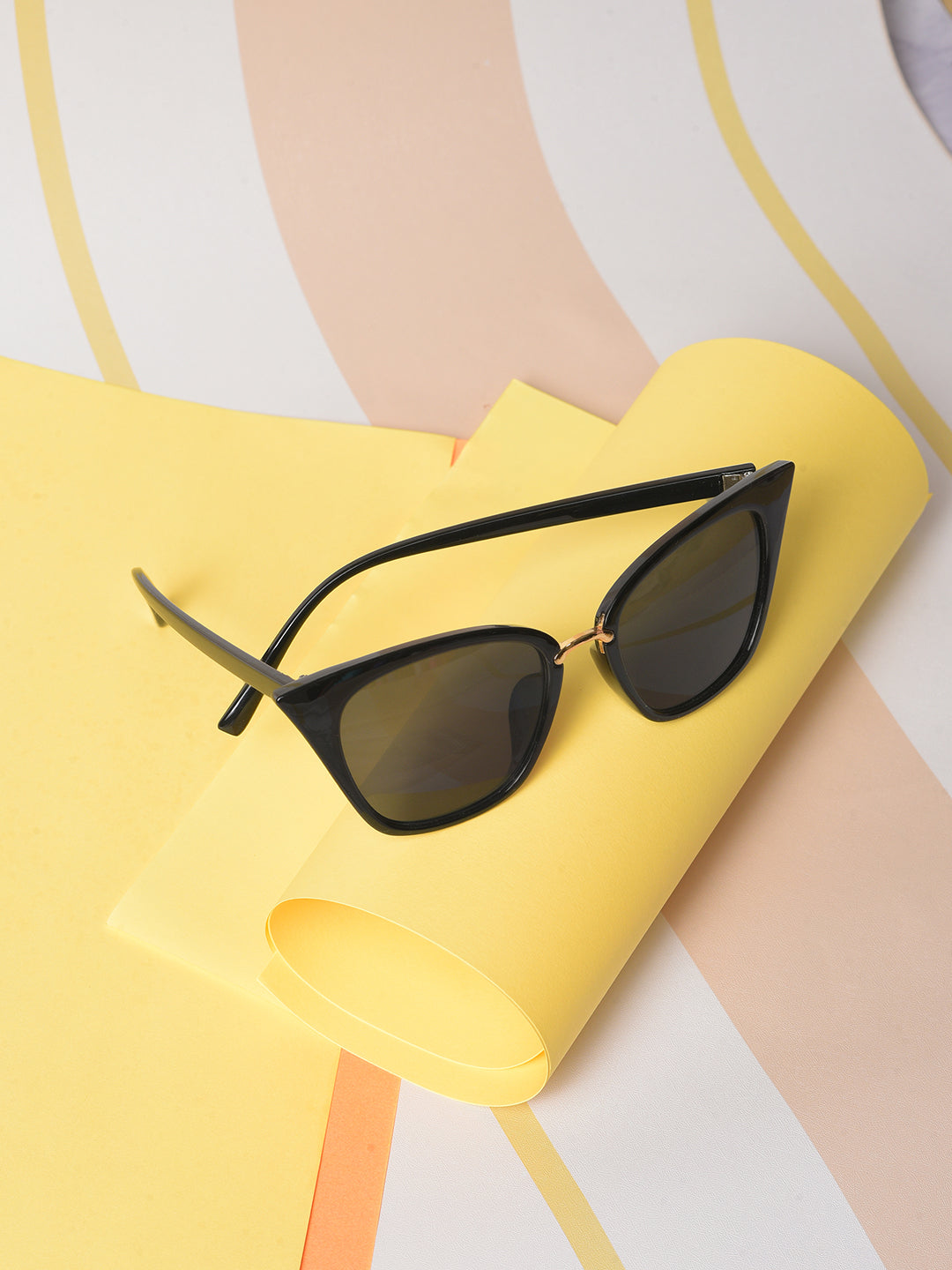 Black Lens Black Cateye Sunglasses