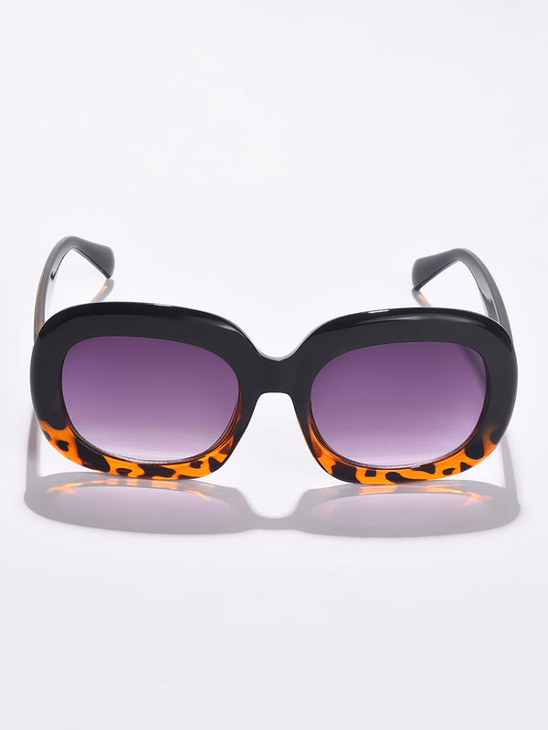 Purple Lens Black Wayfarer Sunglasses