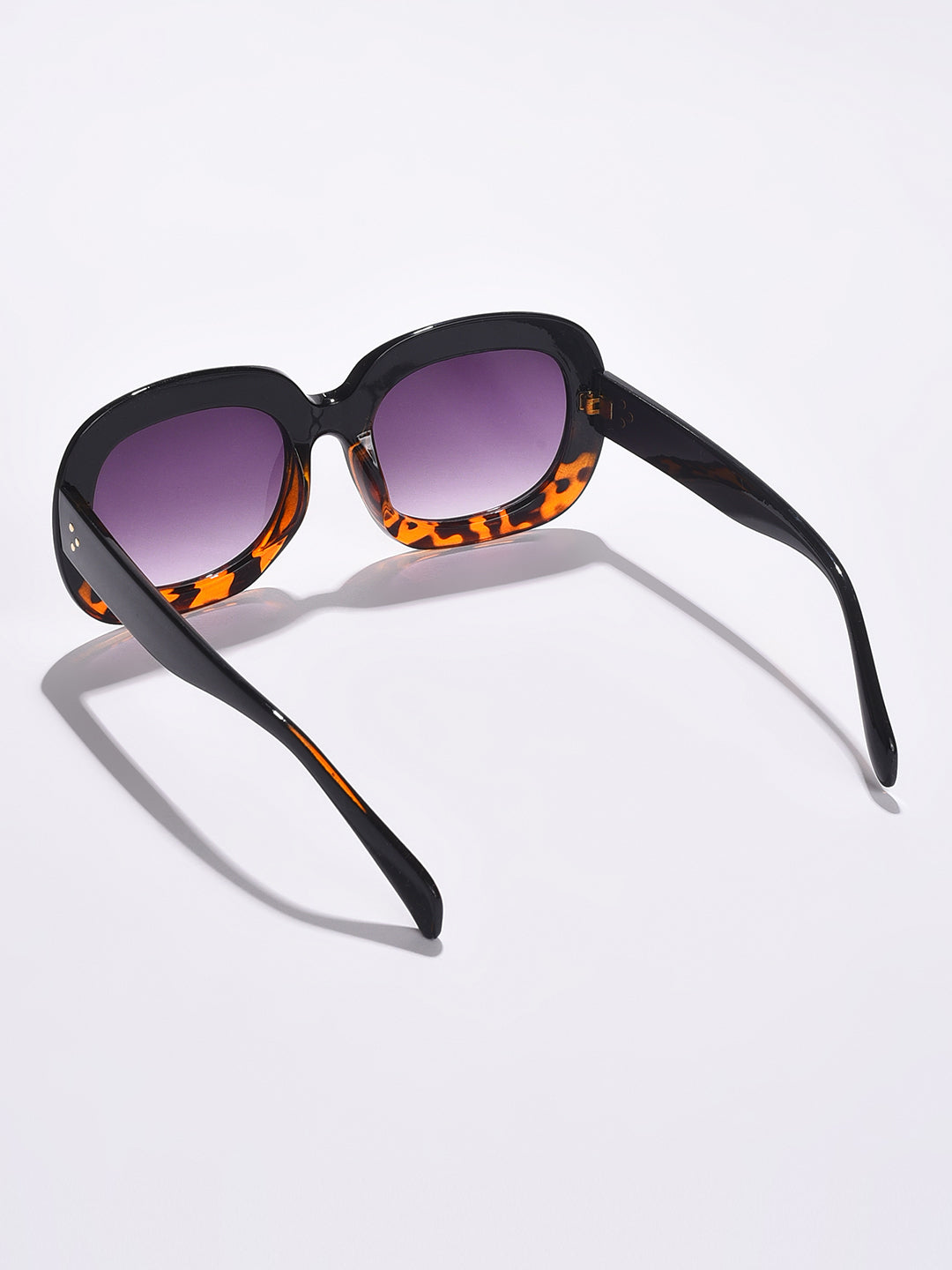 Purple Lens Black Wayfarer Sunglasses