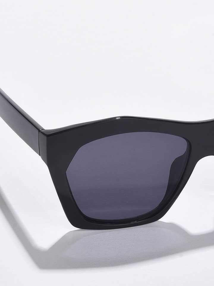 Black Lens Black Butterfly Sunglasses