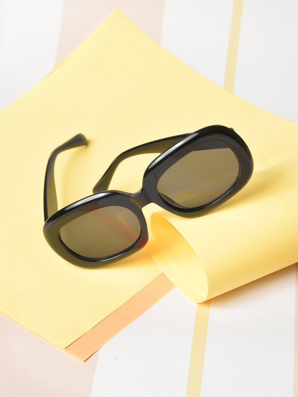 Black Lens Black Oversized Sunglasses