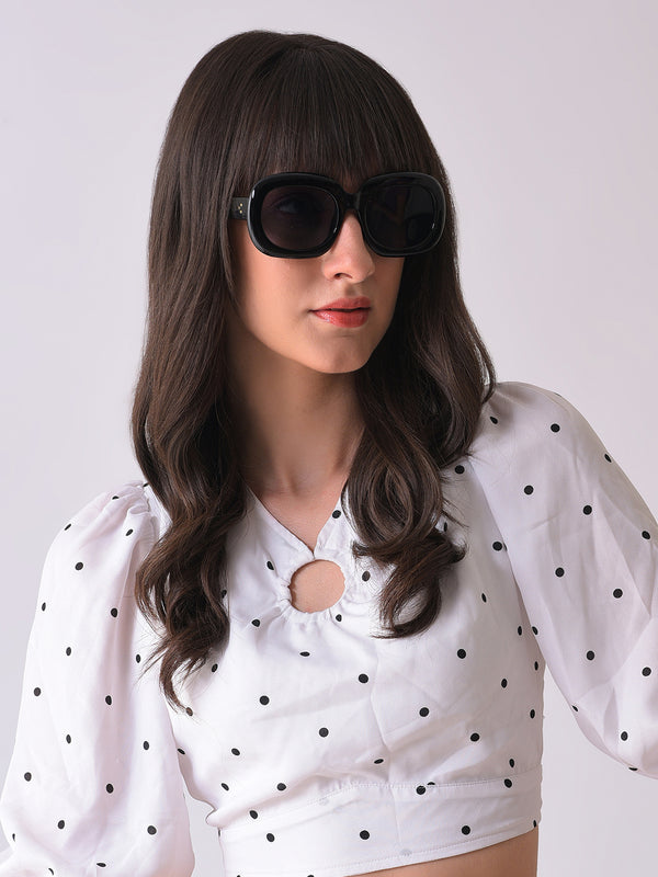 Black Lens Black Oversized Sunglasses