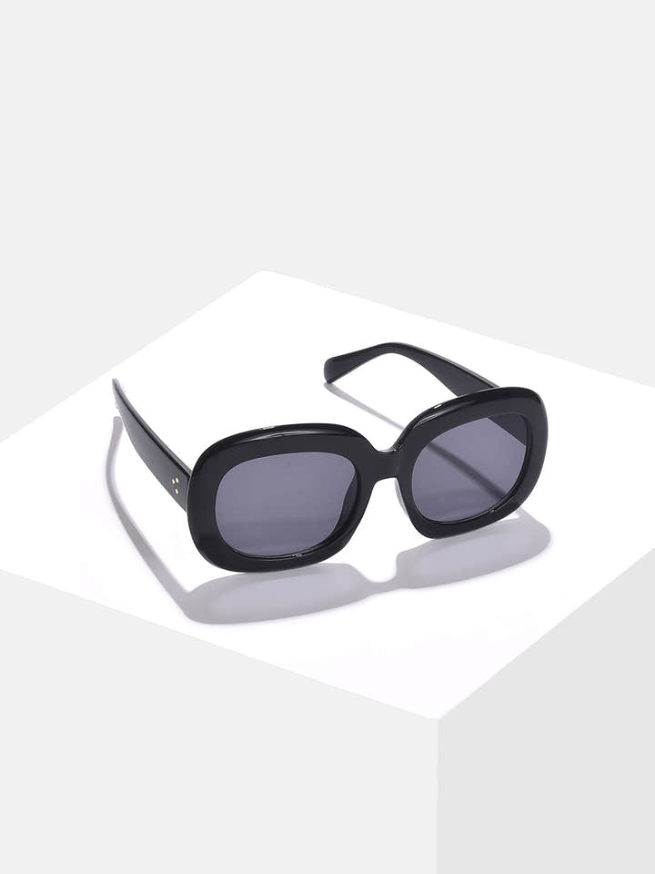 Black Lens Black Oversized Sunglasses
