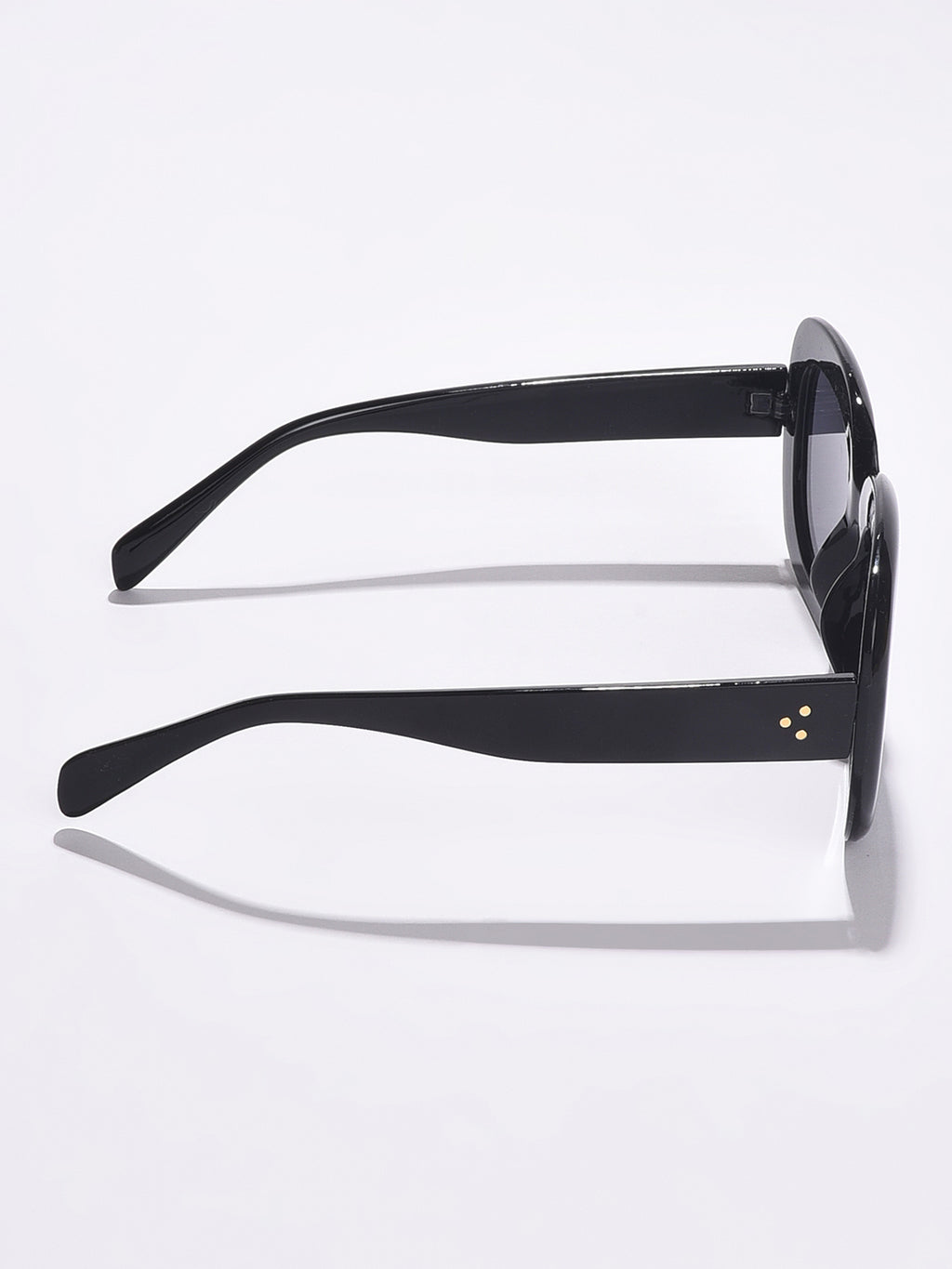 WOMEN BLACK LENS BLACK OVERSIZED SUNGLASSES