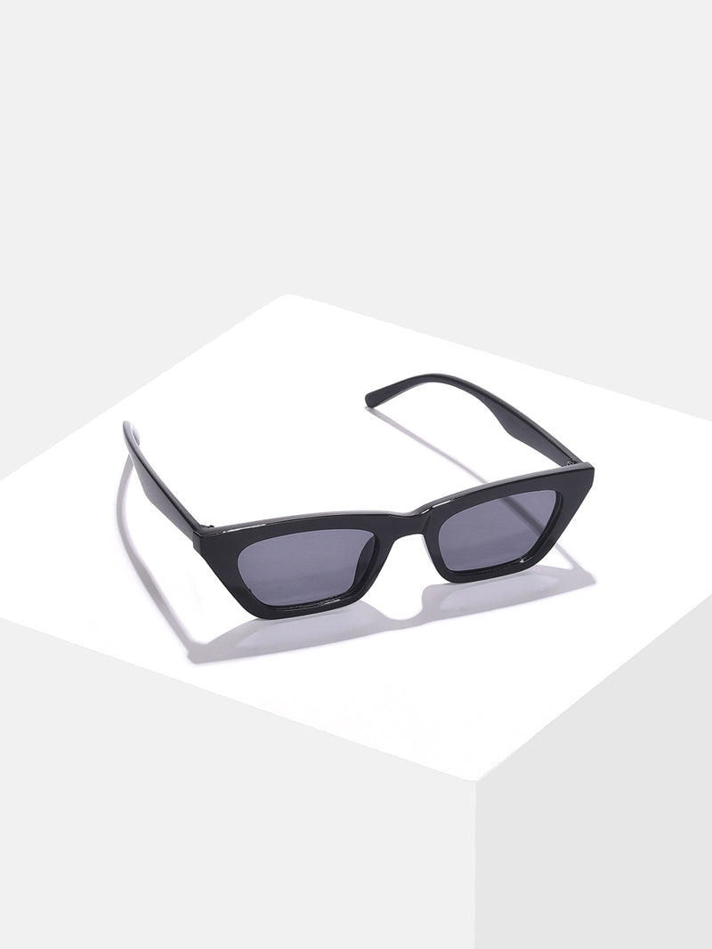 Black Lens Black Cateye Sunglasses