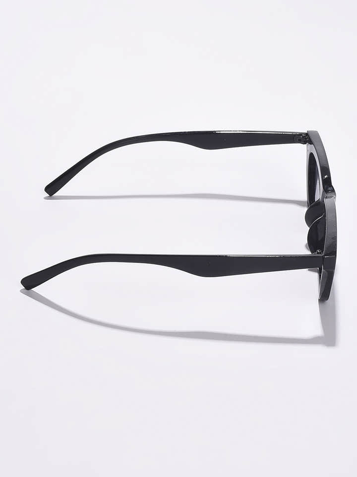 WOMEN BLACK LENS BLACK CATEYE SUNGLASSES