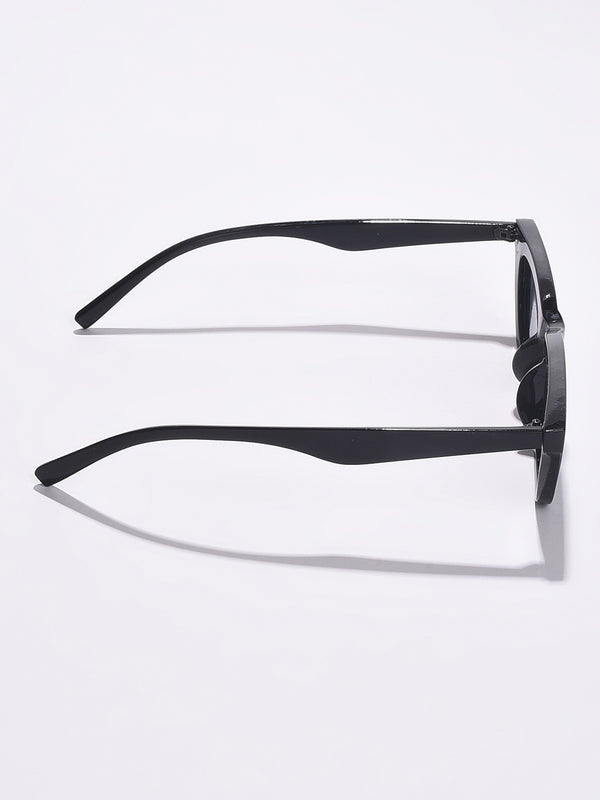WOMEN BLACK LENS BLACK CATEYE SUNGLASSES