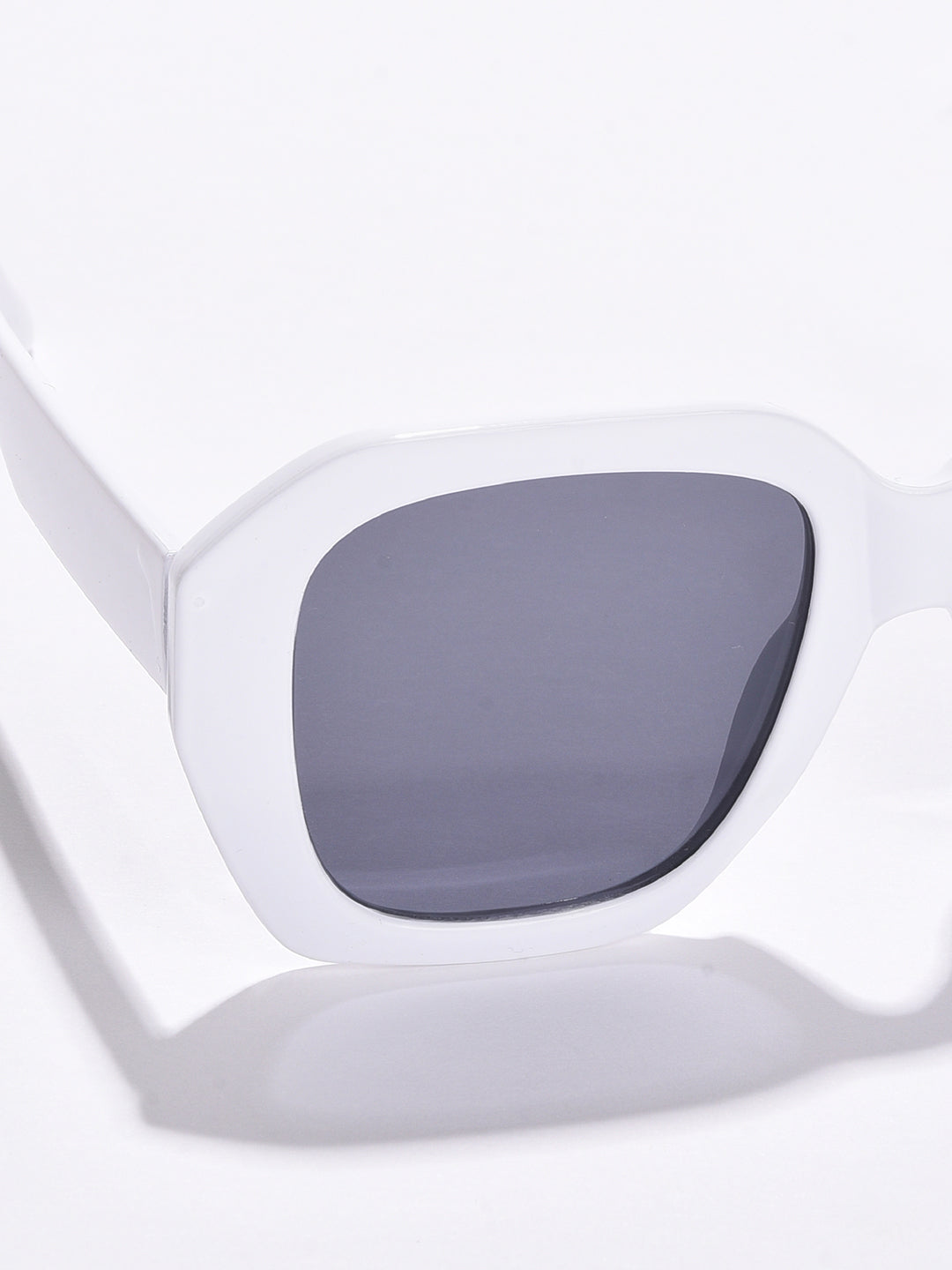 Black Lens White Wayfarer Sunglasses